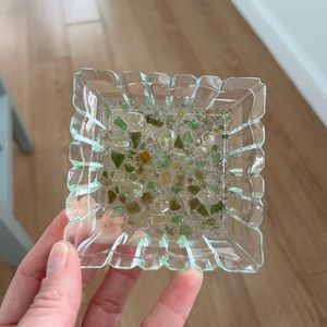 Hand Crafted Sea Glass Ring Trinket Dish